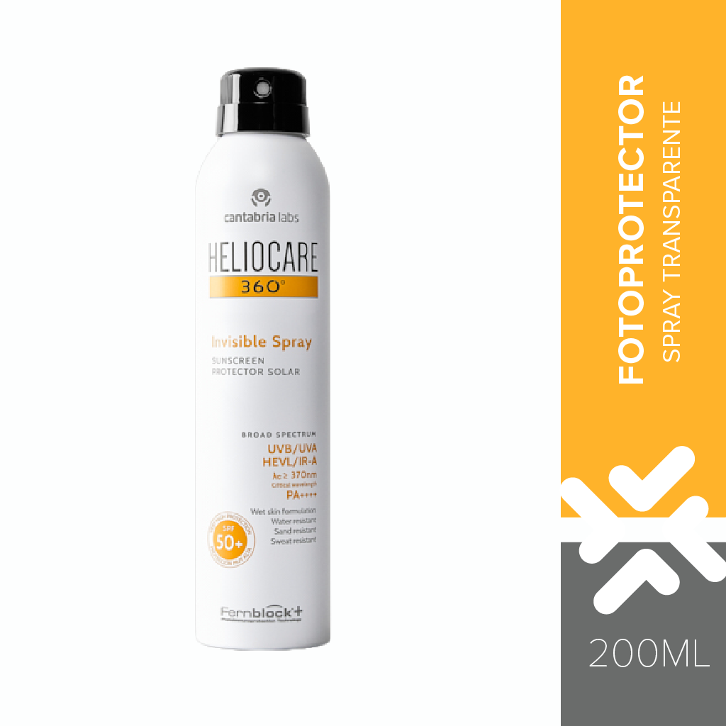 HELIOCARE 360° INVISIBLE SPRAY SPF 50+, Frasco x 200mL