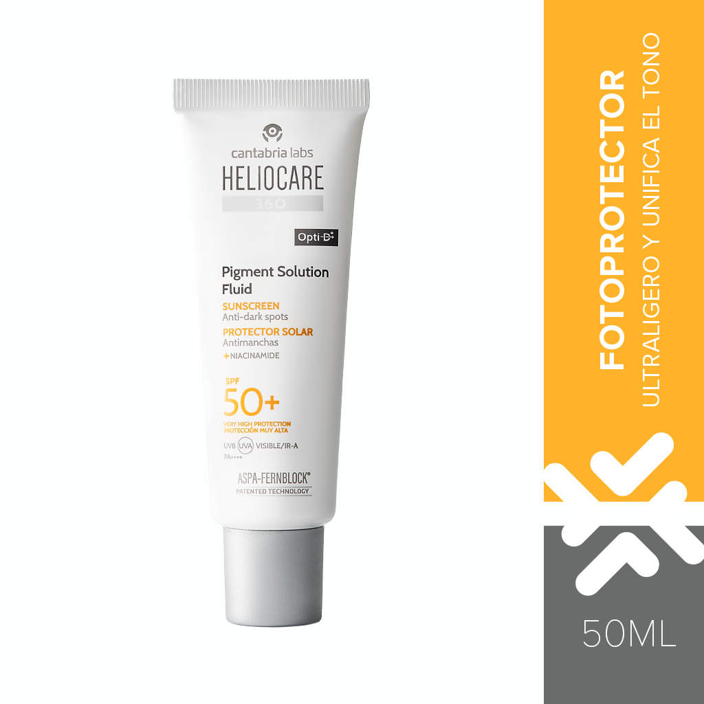 HELIOCARE 360° PIGMENT SOLUTION FLUID SPF 50+, Caja 50mL