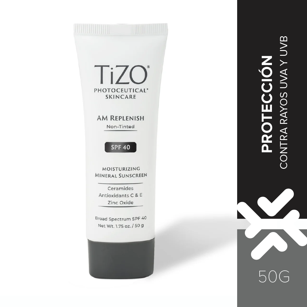 TIZO AM Replenish Mineral Sunscreen SPF 40 Sin Color 50g